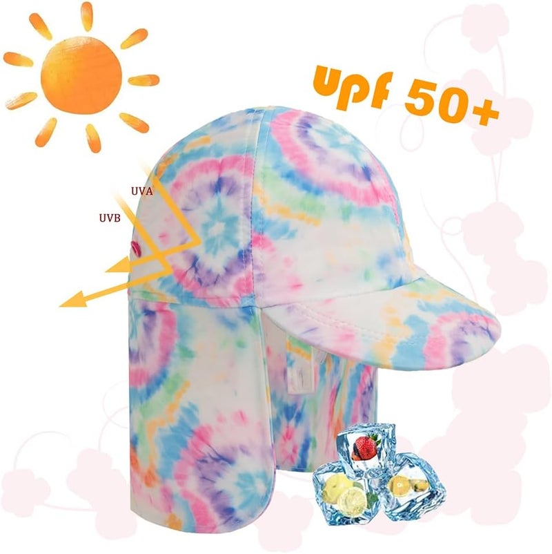 Gifts Treat Kids Legionnaires Hat, UPF 50+ Sun Protection Swim Cap Flap Hat for Kids, Quick Drying Boys Sun Hat with Neck Protection for Beach Seaside Pool… - Image 3
