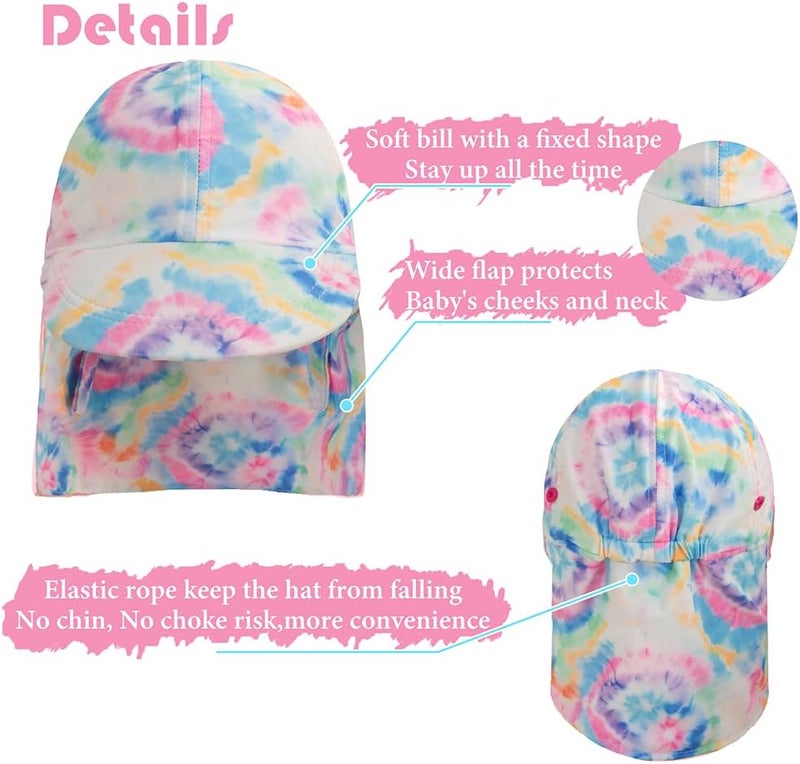 Gifts Treat Kids Legionnaires Hat, UPF 50+ Sun Protection Swim Cap Flap Hat for Kids, Quick Drying Boys Sun Hat with Neck Protection for Beach Seaside Pool… - Image 4