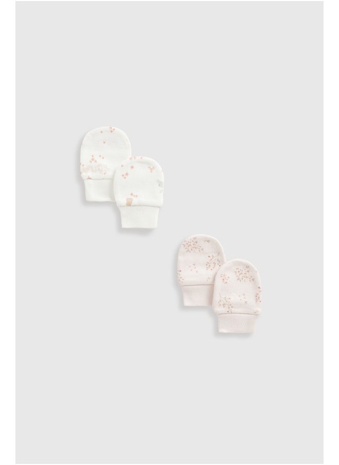 mothercare My First Baby Mitts - 2 Pack 