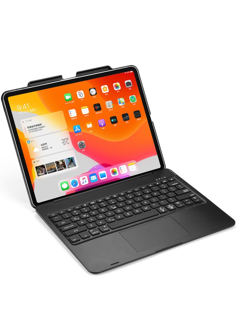مفتاح مغناطيسي ماك لوحة الحاسوب الذكي والبلوتوث متوافق مع جهاز iPad Air بحجم 13 بوصة لعام 2024 (رقم النموذج: A2903، A2904) مع مفتاح تتبع RGB مضيء لجهاز iPad Air 13 M2. - Image 3