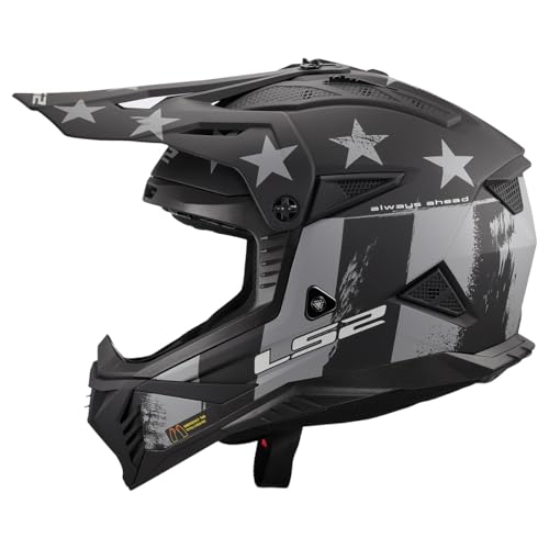 LS2 خوذة LS2 غيت II للدراجات النارية (رمادي/أسود غير لامع - كبير جداً) - Image 2