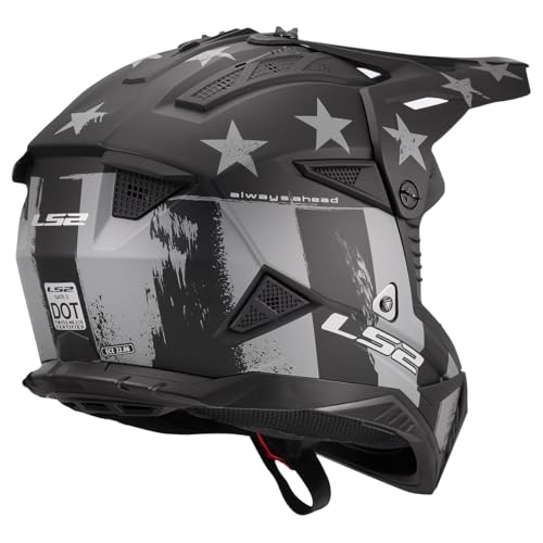 LS2 خوذة LS2 غيت II للدراجات النارية (رمادي/أسود غير لامع - كبير جداً) - Image 5