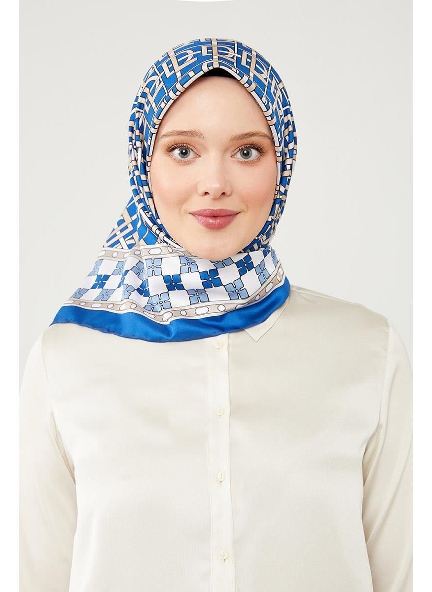 Levidor Indigo Lvd Printed Trend Twill Scarf  - Image 3