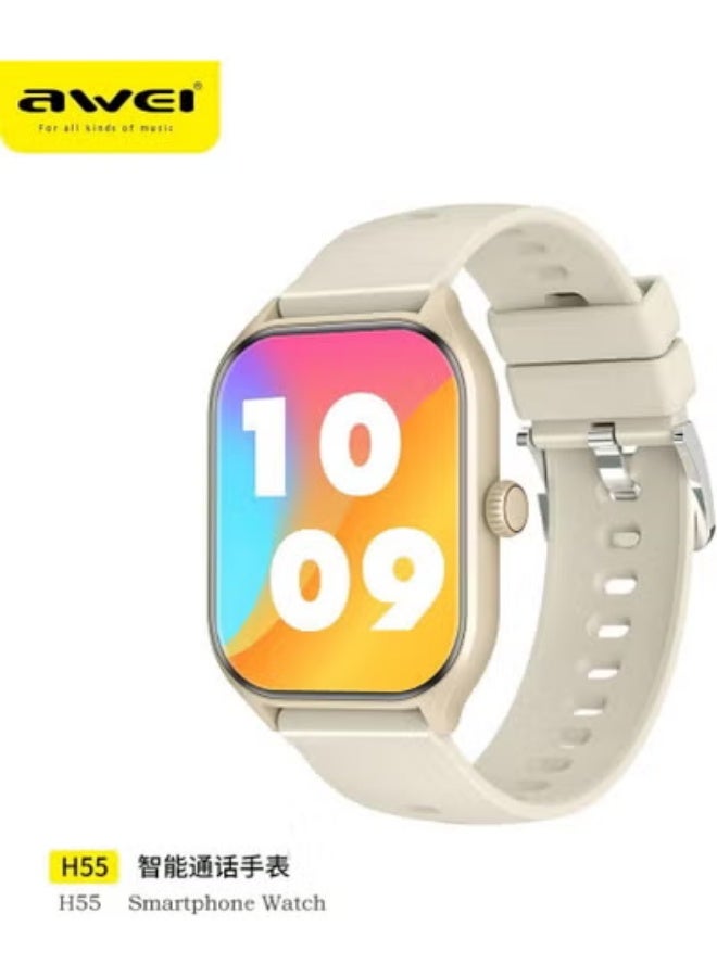 Awei H55 Multifunctional Smart Watch (Men/Women) Fitness Sports Bracelet Compatible with Android iOS - Image 1
