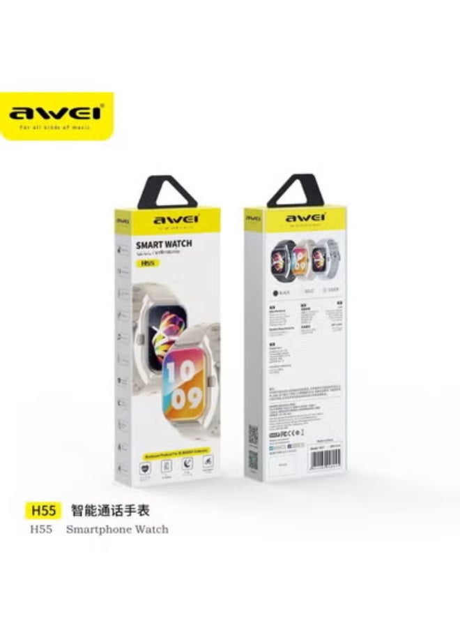 Awei H55 Multifunctional Smart Watch (Men/Women) Fitness Sports Bracelet Compatible with Android iOS - Image 2