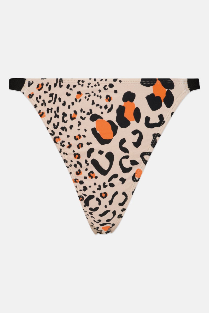 We Are We Wear Women Animal Print Bikini Bottom, Multicolor  - Image 2