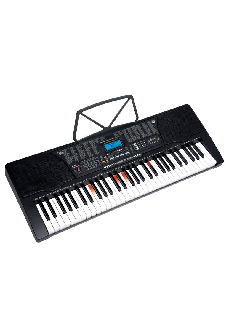 61-Key Electronic Keyboard with LCD Screen, 255 Timbres, 255 Rhythms, 50 Demo Songs, Multi-Device Support, Perfect for Beginners (Mk-825, black)  - Image 2