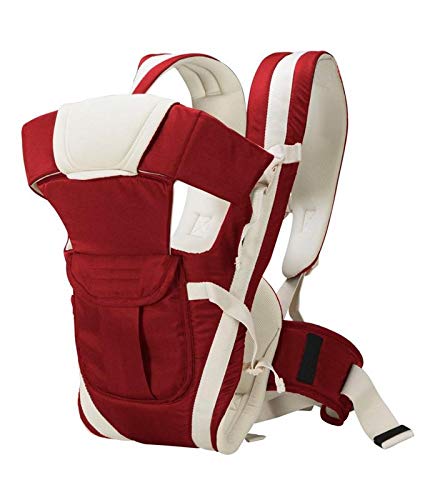 Antil's Baby Carrier Bag/Adjustable Hands Free 4 in 1 Baby/Baby sefty Belt/Child Safety Strip/Baby Sling Carrier Bag/Baby Back Carrier Bag (Navy Blue) Front Carry Facing - Image 1