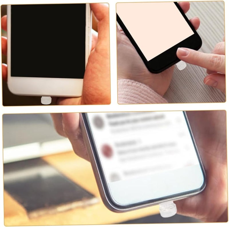 Universal Charging Port Dust Plug Protective Cap for Mobile Phones Black - Image 4