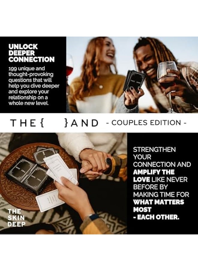 NIBEMINENT - Couples Edition - 199 Meaningful Couple Conversation Cards - Questions to Deepen Connection and Build Relationship - The Skin Deep Date Night Card Game - Image 1