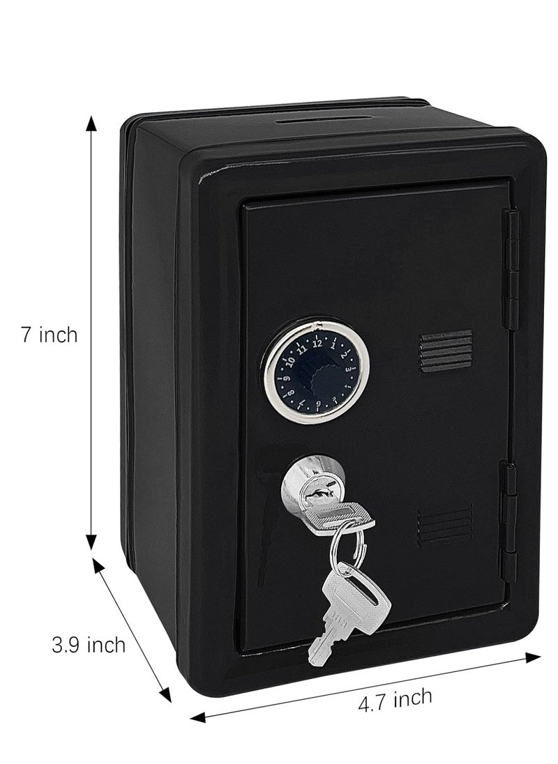 KASTWAVE Metal Coin Bank Money Bank with Single Digit Combination Lock and Key Money Saving Jar  - Image 2