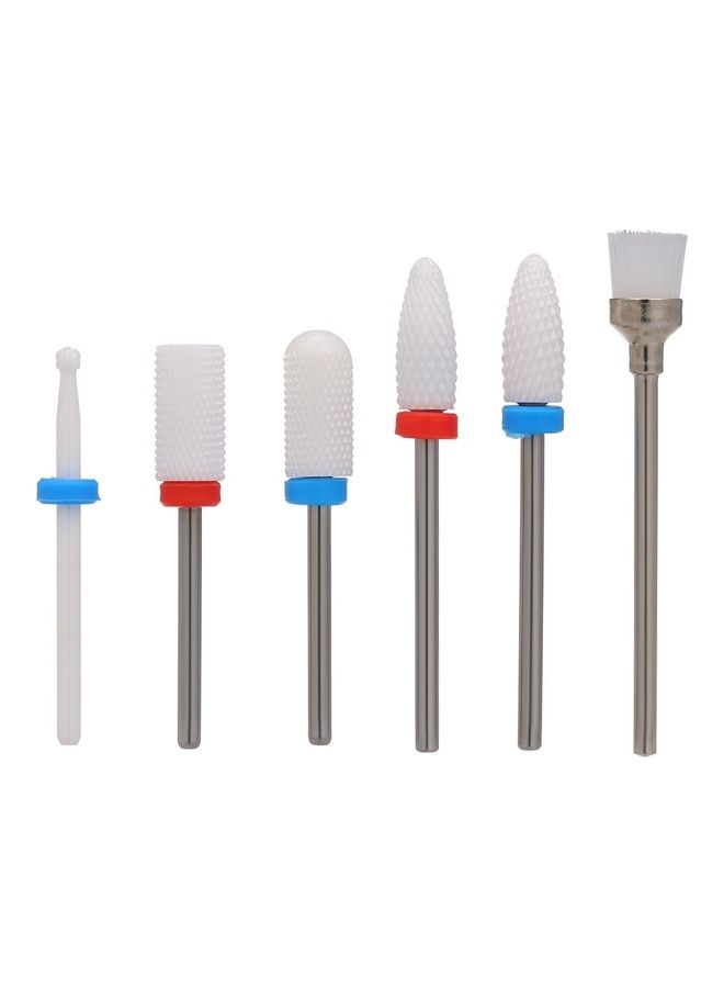 NIBEMINENT 6-Piece Cuticle Cleaner Dust Drill Multicolour - Image 3