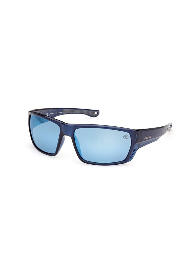 Timberland Men's Polarized Rectangular Sunglasses - TB0000290D64 - Lens Size: 64 Mm  - Image 1