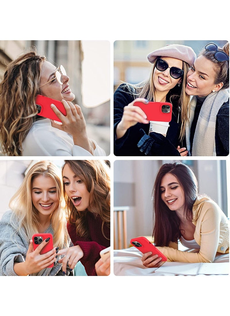 Raxoom Designed for iPhone 14 Pro Max Case, Silicone Shockproof Slim Thin Phone Case for iPhone 14 Pro Max 6.7 inch (Red) - Image 5