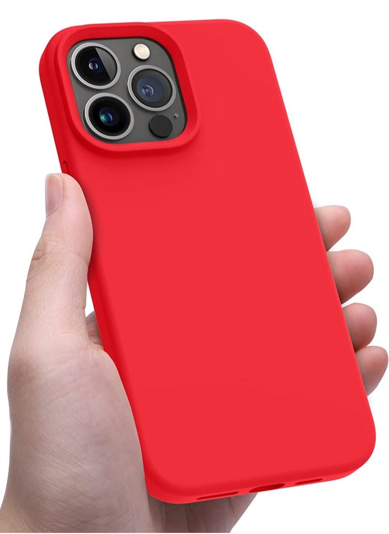 Raxoom Designed for iPhone 14 Pro Max Case, Silicone Shockproof Slim Thin Phone Case for iPhone 14 Pro Max 6.7 inch (Red) - Image 2