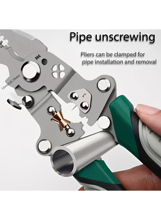 Sakina Multifunctional Foldable Wire Stripper Cutter Crimper Pliers - Image 2