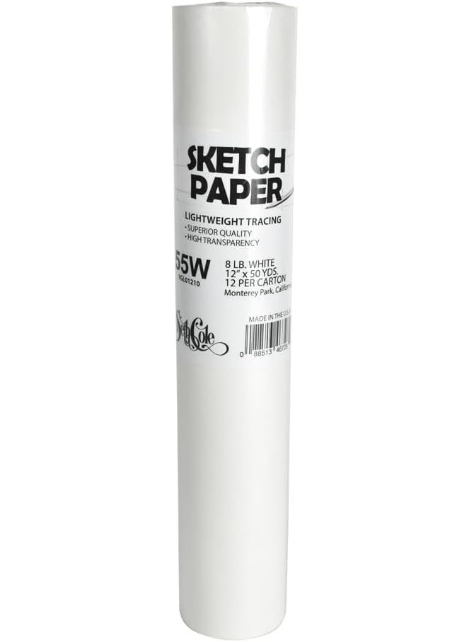 Alvin White Sketch Tracing Paper 12 Inch X 50 Yard Roll 