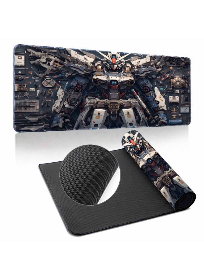 Generic - Gundam Mouse Pad Oversized Machine Warfare Boys Science And Technology Sense Computer Keyboard Pad Learning Games Dormitory Non-Slip Table Pad-Color:300*600*3mm-Pattern:Up To ① Paragraph 13 - Image 1