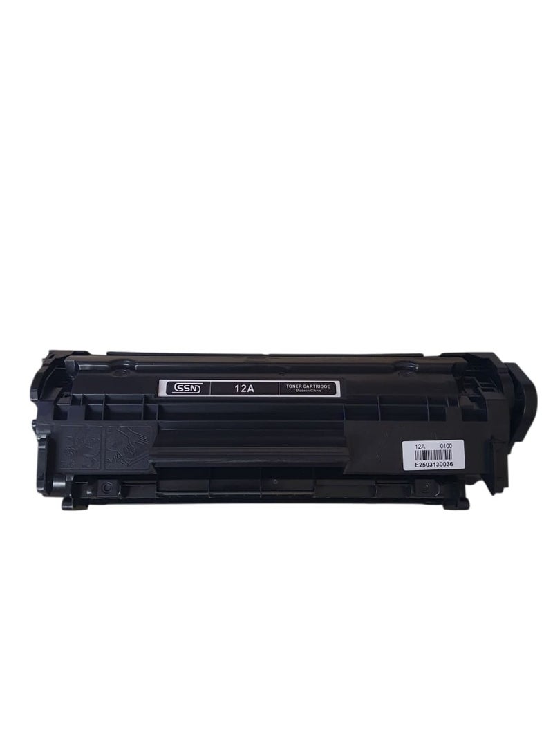 تونر عبوة حبر 12A متوافقة مع طابعات اتش بي ليزر جيت 1010 و1012 و1015 و1018 و1020 و1022 و1022n و3020 - Image 1