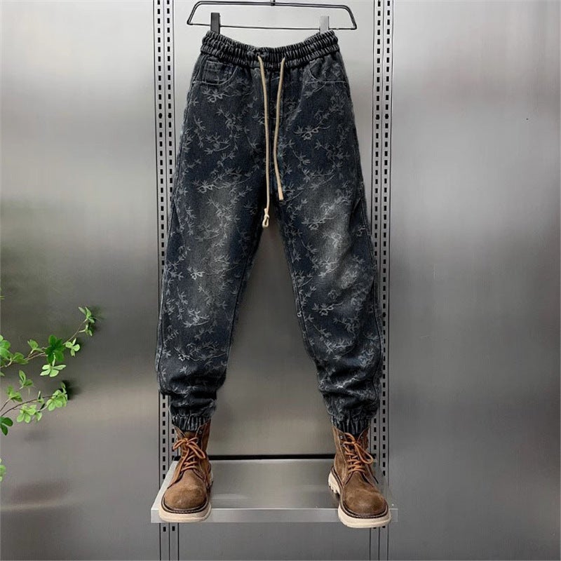 Unisex Classic Denim Jeans Loose Fit Daily Outdoor Wear - Image 1
