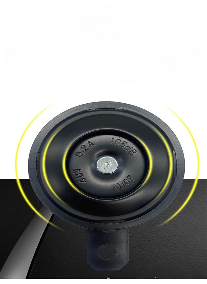 Generic 48V Warn Loud Horn Trumpet Electric Metal Horn Waterproof For Motorcycle Electric Scooter  - Image 3