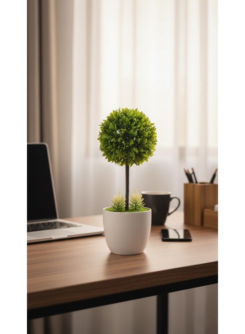 سي او أرماء نبات صناعي في أصيص متعدد الألوان