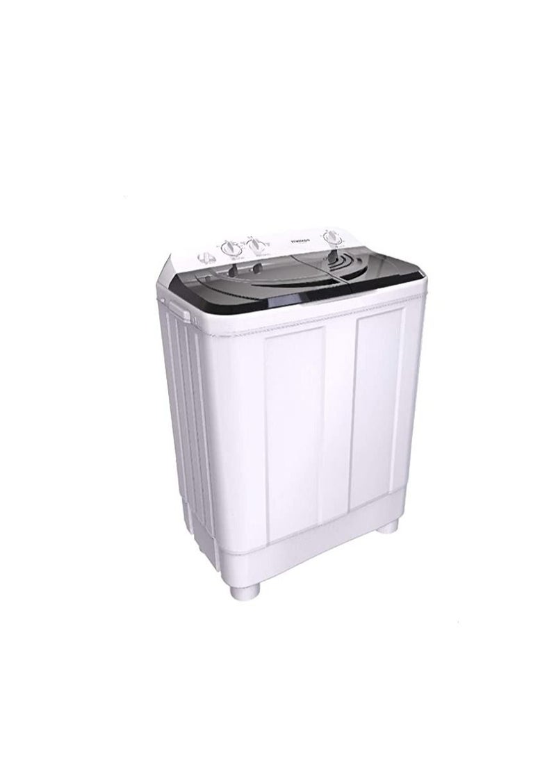 TORNADO Tornado TWH-Z12DNE-W(BK) Half Automatic Twin Tub Washing Machine, 12 Kilograms - Black - Image 2