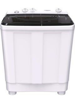 TORNADO Tornado TWH-Z12DNE-W(BK) Half Automatic Twin Tub Washing Machine, 12 Kilograms - Black  - Image 1