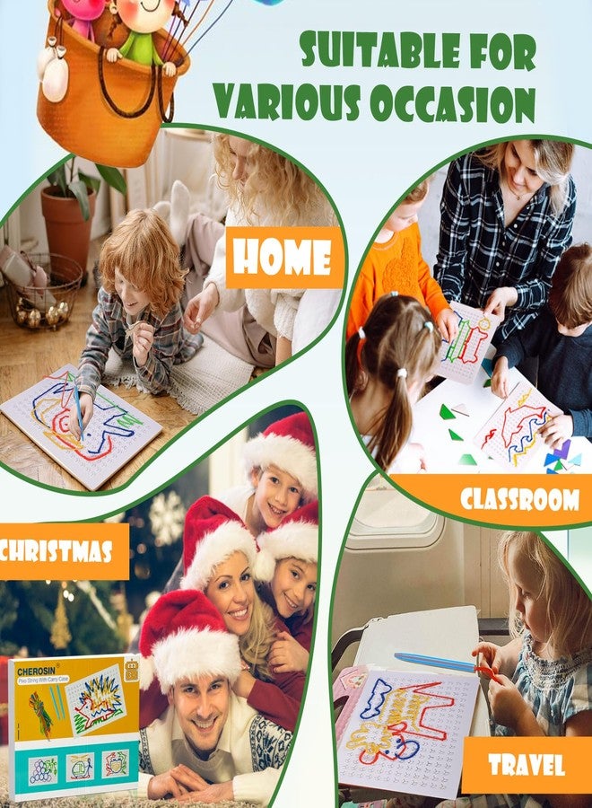 CHEROSIN Fine Motor Threading Boards for Kids - Pencil Grasp Fine Motor Toys Sensory Learning Boards for Preschooler, Calm Down Activity Therapy Toys Gifts for 3 4 5 6 Year Old Kids Boys Girls - Image 4