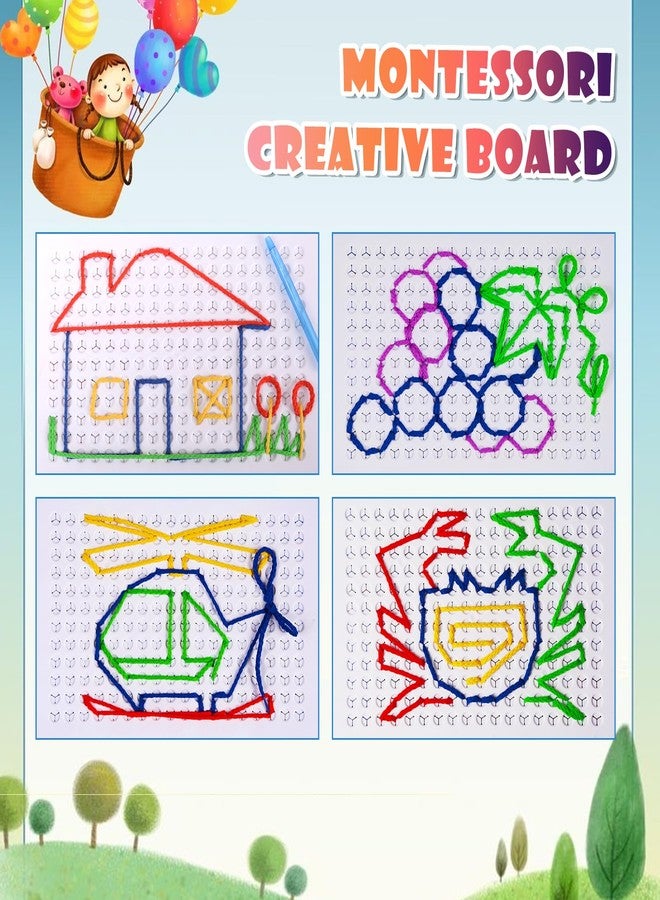CHEROSIN Fine Motor Threading Boards for Kids - Pencil Grasp Fine Motor Toys Sensory Learning Boards for Preschooler, Calm Down Activity Therapy Toys Gifts for 3 4 5 6 Year Old Kids Boys Girls - Image 2