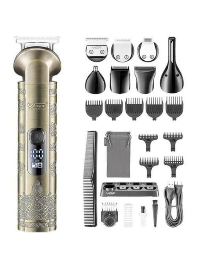 VGR V-110 5-in-1 Grooming Kit Series High Efficiency Turbo Mode SILVER