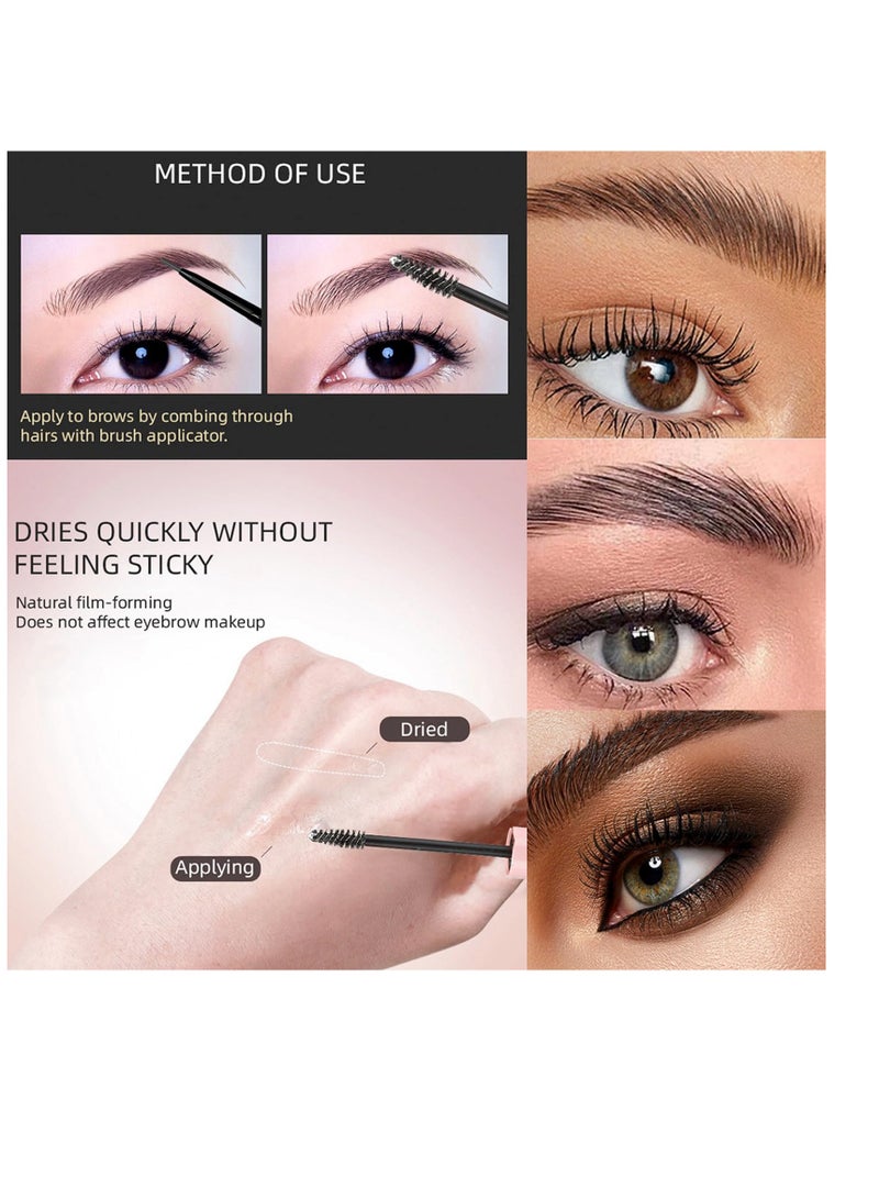 SYOSI Eyebrow Gel Clear, Brow Gel, Eye Brow Gel Waterproof Eyebrow Glue Transparent Long Lasting Setting Eyebrow Gel, Natural Styling Repair All-Day Clear Mascara for Eyebrows Primer - Image 3