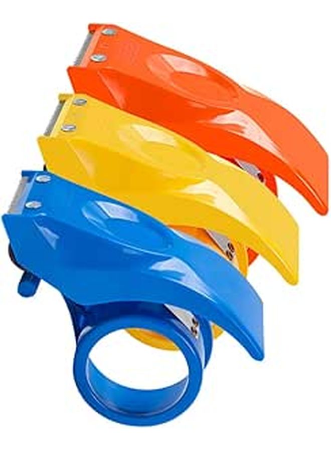 3 Pcs Lightweight Handheld Tape Dispenser Cutter For Packaging Box Sealing Plastic Construction Ergonomic Compact Easy To Use Multi Color - Image 1