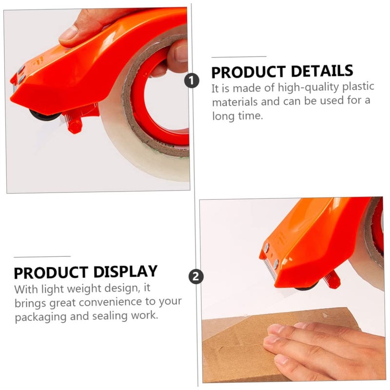 3 Pcs Lightweight Handheld Tape Dispenser Cutter For Packaging Box Sealing Plastic Construction Ergonomic Compact Easy To Use Multi Color - Image 4