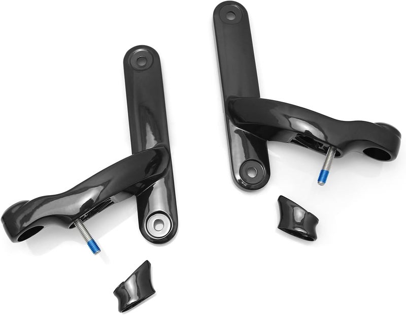 TOPRAMETAL Fog Passing Light Kit for Harley Street Glide - Gloss Black - Image 1