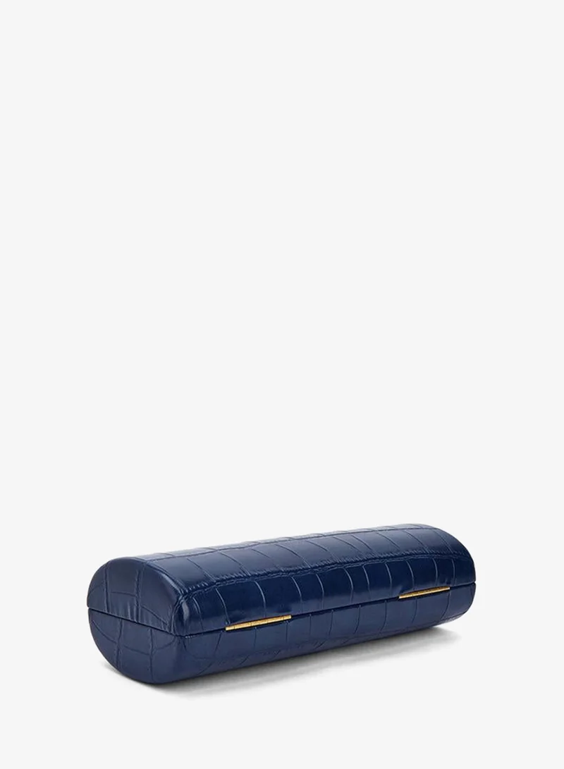 Celeste NAVY Textured Clutch Bag With Detachable Chain for Women | Best Price UAE
