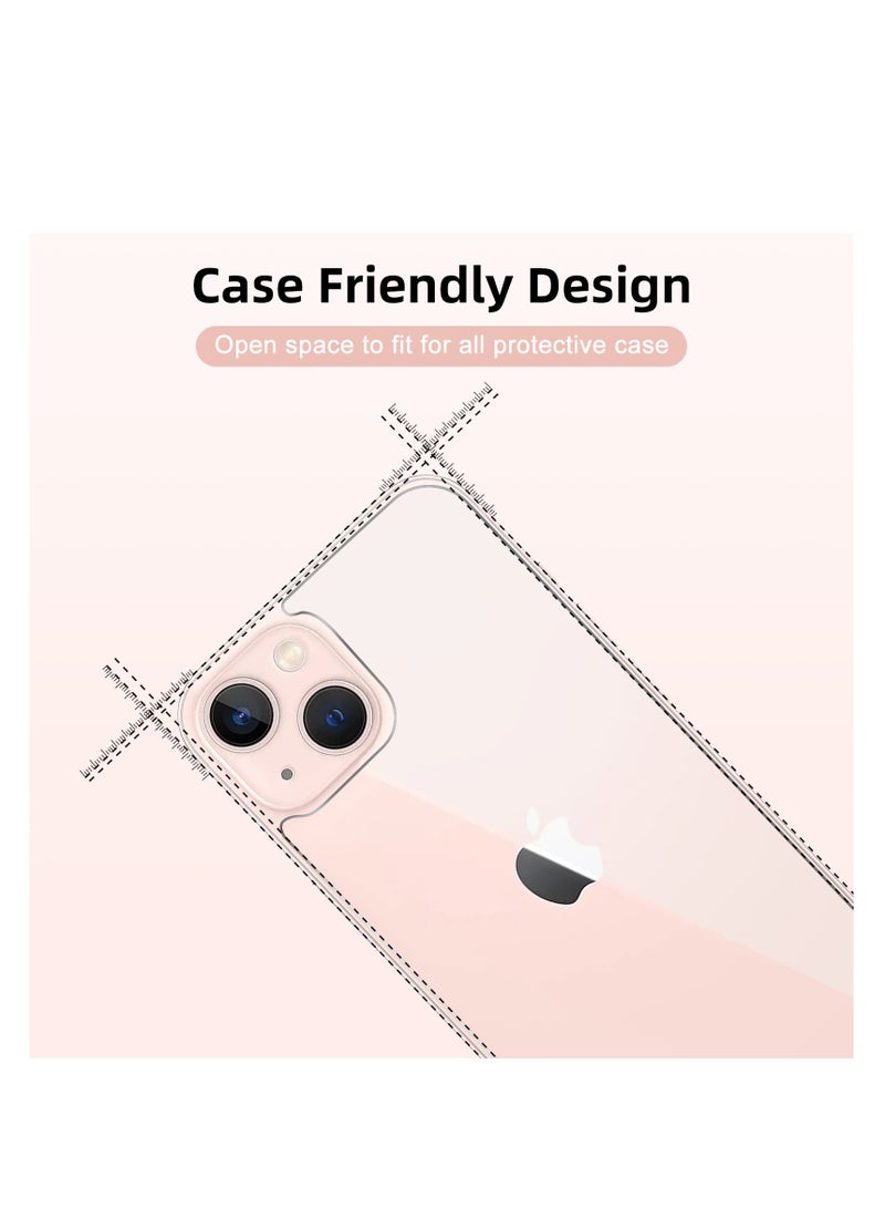 [2 Pack] iPhone 13 Back Screen Protector for iPhone 13,Anti Scratch/Bubble Back Tempered Glass Screen Protector Ultra Thin Rear Film for iPhone 13 (6.1 inch) - Image 5