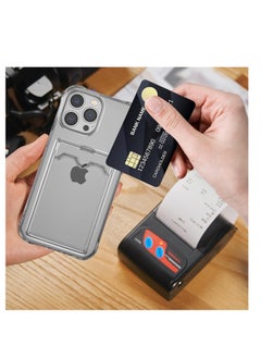Generic Clear Wallet Phone Case for Xiaomi Poco F5 5G Turbo Upgrade Card Slot Case Slim Fit Protective Soft TPU Shockproof Cover with Cute Card Holder - Transparent  - Image 3