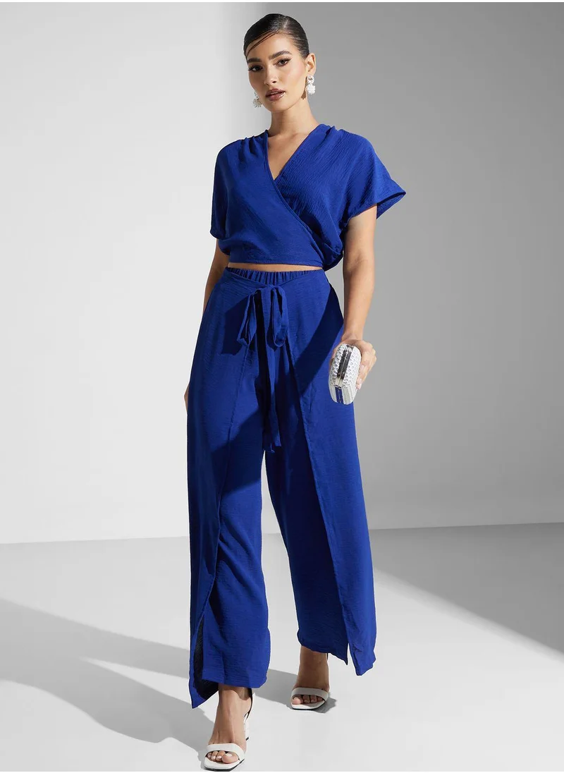 جولدن ابل Surplice Neck Jumpsuit