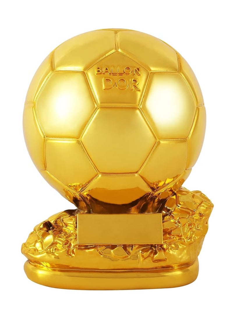 كأس الكرة الذهبية لكرة القدم، أفضل كأس كرة قدم مع عملية الطلاء الكهربائي لتزيين المكاتب وهدايا المشجعين وهدايا عيد الميلاد - Image 1