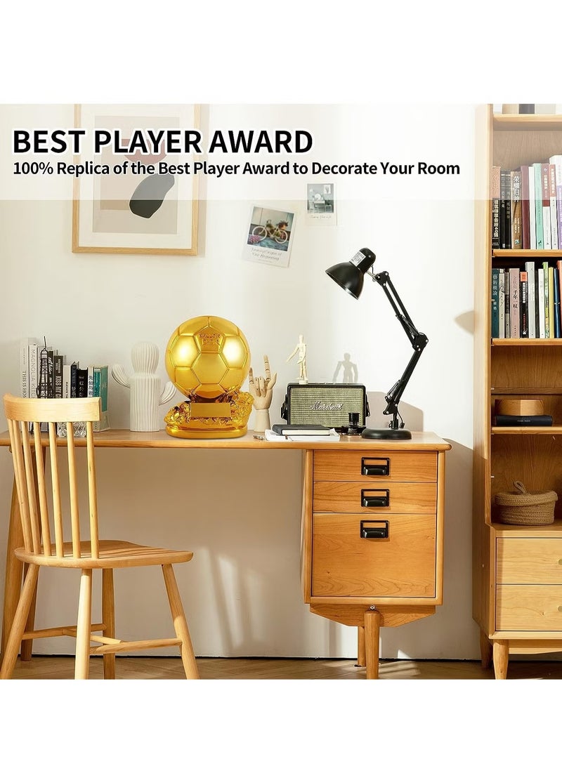 كأس الكرة الذهبية لكرة القدم، أفضل كأس كرة قدم مع عملية الطلاء الكهربائي لتزيين المكاتب وهدايا المشجعين وهدايا عيد الميلاد - Image 3