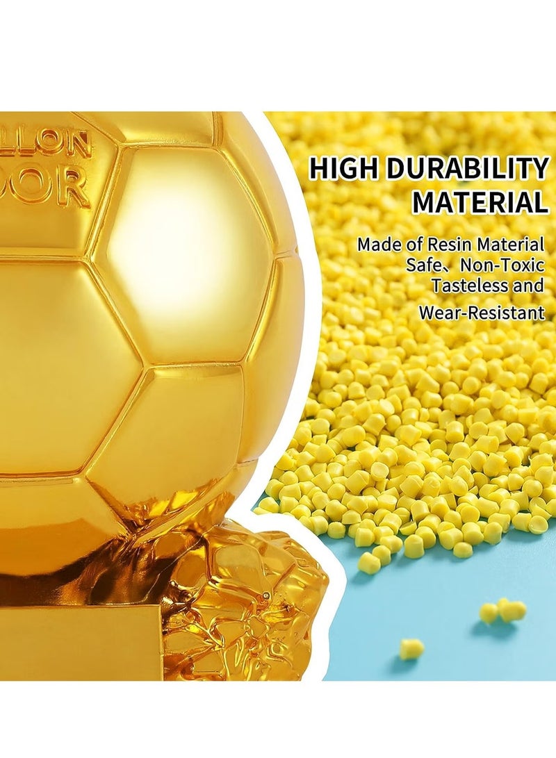 كأس الكرة الذهبية لكرة القدم، أفضل كأس كرة قدم مع عملية الطلاء الكهربائي لتزيين المكاتب وهدايا المشجعين وهدايا عيد الميلاد - Image 2