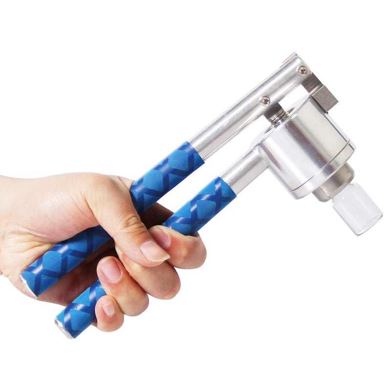 Chudeng 20mm Flip Vial Crimper + 100 Glass Vials (10 ml) + 100 Rubber Stoppers + 100 Plastic-aluminum Flip Caps  - Image 2