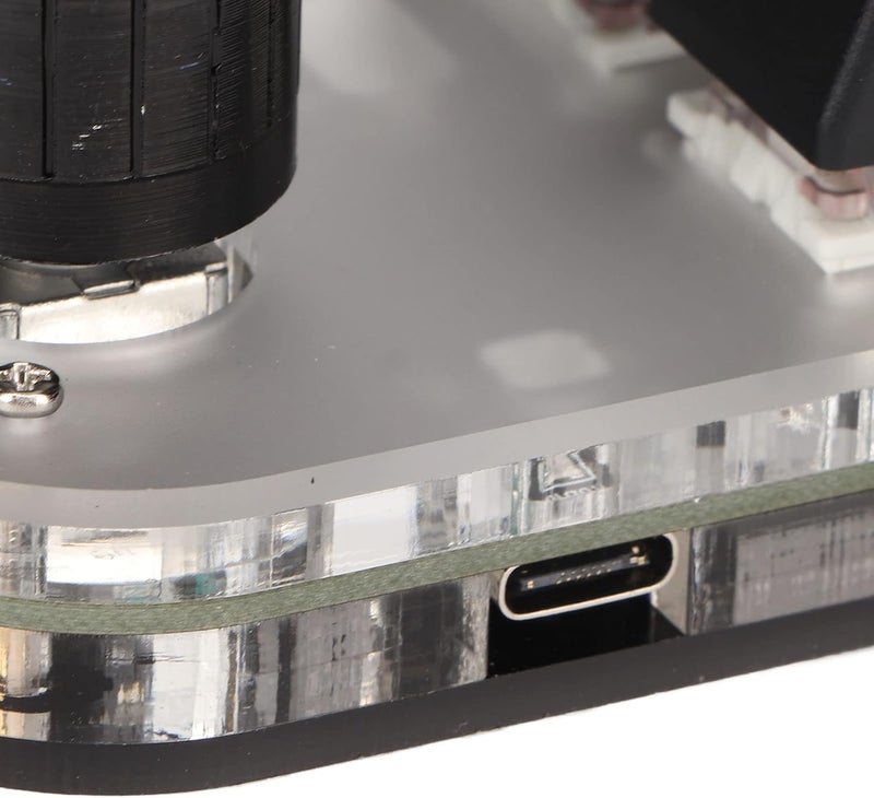 كلاراكو لوحة مفاتيح ألعاب صغيرة من كلاركو، مزودة بإضاءة خلفية RGB و3 أزرار، بسعة 1200 مللي أمبير/ساعة، تُستخدم على نطاق واسع لتحرير الفيديو (أسود) - Image 3