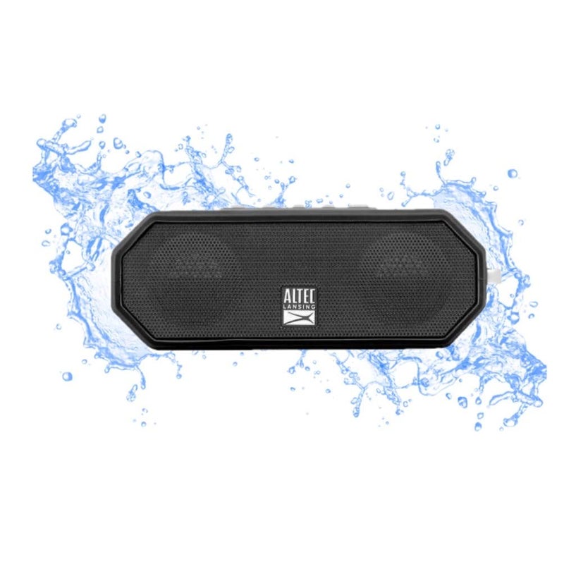 Altec Lansing LifeJacket H2O 4 - Waterproof Bluetooth Speaker, Durable & Portable Speaker with Voice Assistant, 10 Hour Battery Life & 100 Foot Range, Black - Image 1
