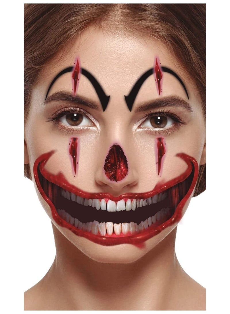 Fiestas Guirca FACE CLOWN TATTOO 30X 14 CM (15837)