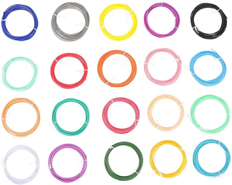 حشوات خيوط قلم ثلاثي الأبعاد منخفضة الحرارة PCL مقاس 1.75 مم بطول 5 أمتار متوافقة مع أقلام الطباعة ثلاثية الأبعاد - Image 2