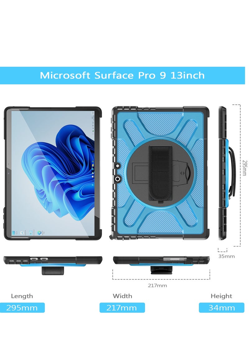 GULFLINK Back Cover Protect Case for Microsoft Surface Pro 9 13 inch Blue - Image 2