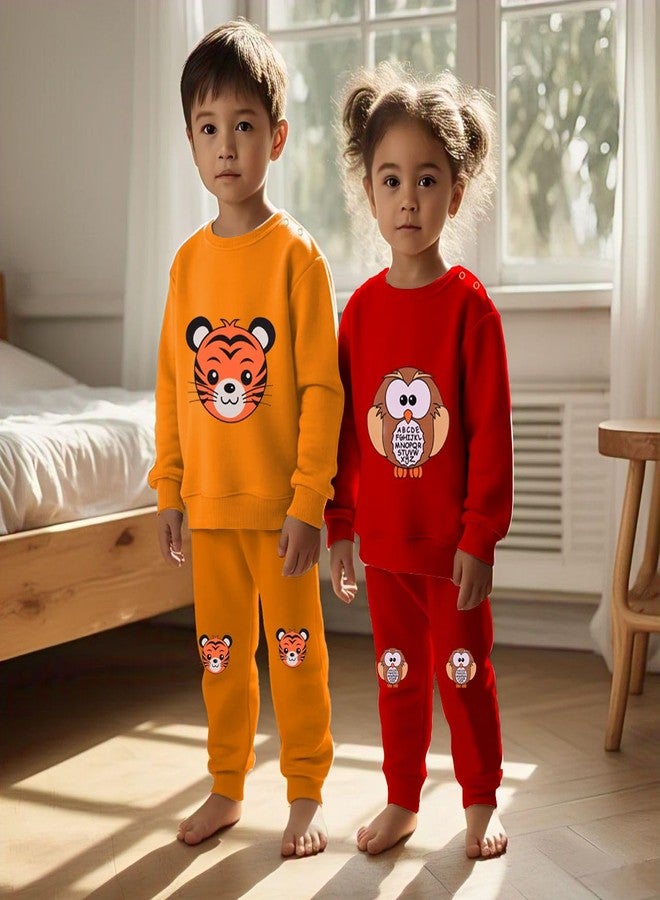 Toddylon New Born Baby Clothes for Boys and Girls Cotton Dress | T-Shirt & Pyjama Set | Sweatshirt & Pant | Tracksuit | Co-ords Sets | Wear (Bright, 3 PCS, 0-3M) - Image 4
