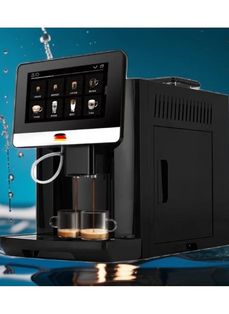 ECO - Automatic Coffee Maker GERMANY ECO with LatteCrema Coffee System, Makes Cappuccino and Espresso at the Touch of a Button, Large LCD Display and Coffee Cup Capacity Selection Function, Black - Image 1
